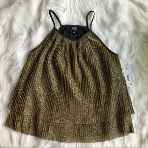 Gorgeous Gold Glitzy Holiday Top NWT